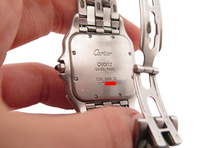 Montre Cartier Panthère GM - Montre quartz 41 mm en acier + boîte 58 Facettes 269447