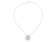 Collier Collier pendentif fleur camélia en or blanc 18k et diamants 1,63 ct 58 Facettes 270129