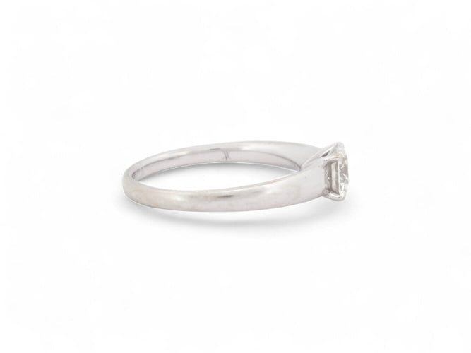 Bague 50 bague solitaire 0.63ct gia t50 or blanc 18k + alliance sertie diamant 0.1ct 58 Facettes 270398