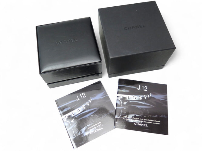 ceas CHANEL j12 h5695 quartz 33 mm ceramică & curea din piele 