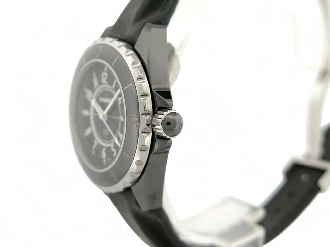 ceas CHANEL j12 h5695 quartz 33 mm ceramică & curea din piele 
