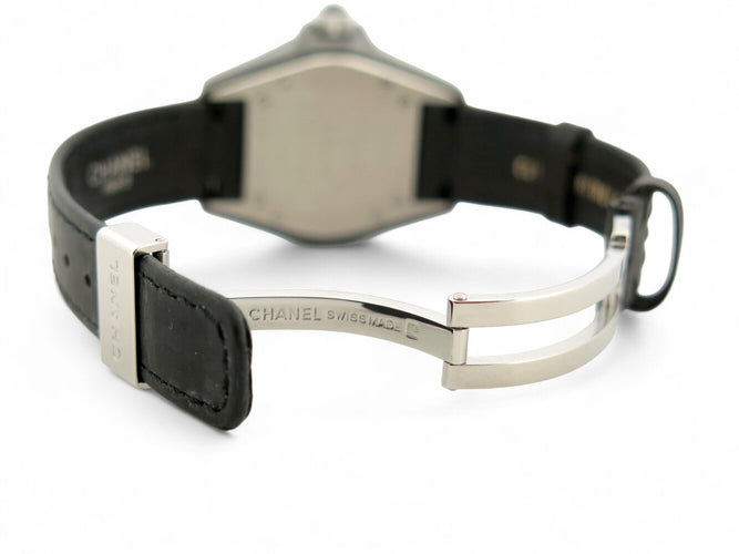 ceas CHANEL j12 h5695 quartz 33 mm ceramică & curea din piele 