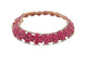 Bracelet Michael Christoff - Bracelet style tapis en or rose 14k rubis et diamants 58 Facettes 269285