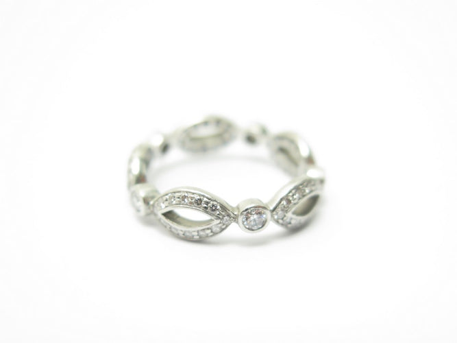 Bague 50 Tiffany & Co - Bague en platine 950 et 65 diamants, taille 50 58 Facettes 224720