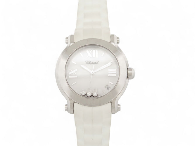 Montre Chopard Happy Sport - Montre quartz 36 mm en acier avec diamants 58 Facettes 271299