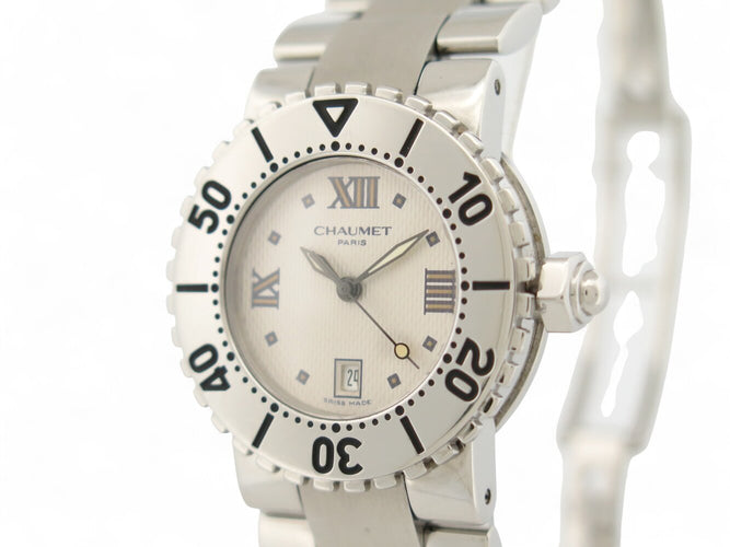 Montre Chaumet Class One - Montre quartz 33 mm en acier palladié 58 Facettes 271156
