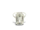 Bague 55 bague solitaire solitaire diamant taille emeraude 7ct t55 or blanc 18k 58 Facettes 271662