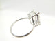 Bague 55 bague solitaire solitaire diamant taille emeraude 7ct t55 or blanc 18k 58 Facettes 271662