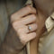 Bague 53.5 Solitaire - Bague en or jaune 18k avec diamants 1,17 ct + 0,31 ct 58 Facettes FB11110 / FB11202