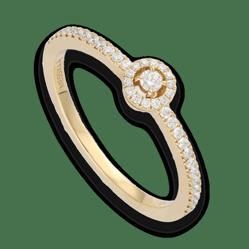 Bague 56 Messika Joy XS - Bague en or jaune 18 carats et diamants 0,20 ct 58 Facettes FB10992