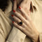 Bague 48 Pomellato Griffe - Bague en or jaune 18 carats et grenat, taille 48 58 Facettes FB11037
