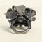 Bague 55 Lydia Courteille - Bague Fleur de Camélia en or noir et diamants noirs 58 Facettes 61E00229