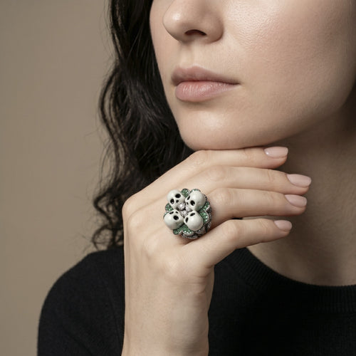 Bague 53 Lydia Courteille Catacombes - Bague en or gris et diamants 58 Facettes 61E00230