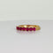 Bague 54 Bague vintage en or jaune 14 carats et rubis 58 Facettes 2601099