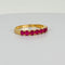 Bague 54 Bague vintage en or jaune 14 carats et rubis 58 Facettes 2601099