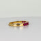 Bague 54 Bague vintage en or jaune 14 carats et rubis 58 Facettes 2601099