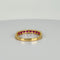 Bague 54 Bague vintage en or jaune 14 carats et rubis 58 Facettes 2601099