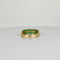 Bague 52 Bague vintage en or jaune 14k sertie d’émeraudes rondes 58 Facettes 2601022