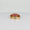 Bague 53 Bague vintage jonc en or jaune 18k avec rubis et diamants 58 Facettes 2511004