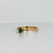Bague 56 Bague vintage en or jaune 18k avec émeraude ovale 58 Facettes 2601015