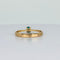 Bague 56 Bague vintage en or jaune 18k avec émeraude ovale 58 Facettes 2601015