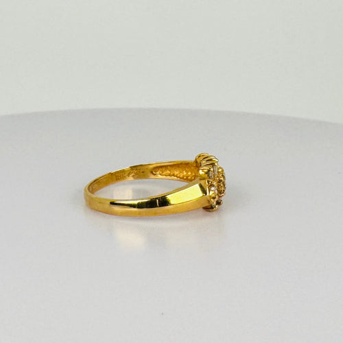 Bague 62 Bague vintage en or jaune 18k et diamants 58 Facettes 2601018