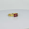 Bague 59 Bague vintage en or jaune 18k avec rubis et diamants 58 Facettes 2601012