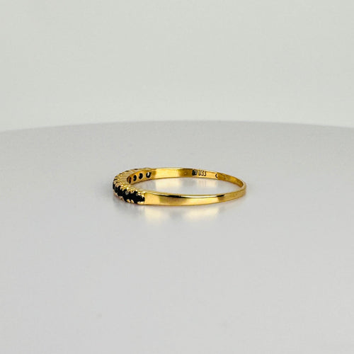 Bague 53 Bague vintage en or jaune 14 carats et saphirs bleus 58 Facettes 2511010
