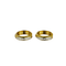 Boucles d'oreilles Créoles vintage en or jaune 14 carats et diamants 58 Facettes 2503038