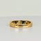 Bague 54 Bague vintage en or jaune 18 ct avec diamants et saphirs 58 Facettes 2409020