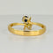 Bague 55 Bague Toi & Moi vintage en or jaune 18 carats, saphir et diamant 58 Facettes 2410029