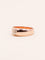 Bague 53.5 Bague jonc en or rose 18 carats avec diamant taille ancienne 0,40 ct 58 Facettes 1176.4