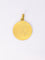 Pendentif Pendentif religieux vintage - Médaille ronde en or jaune 18 carats 58 Facettes 1087.17