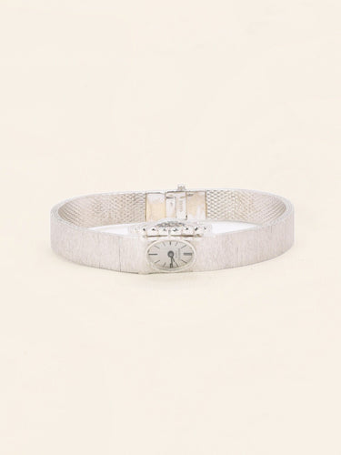 Montre André Col - Montre à secret en or blanc 18 carats et diamants 58 Facettes 1126.5