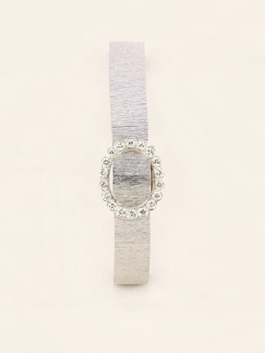 Montre André Col - Montre à secret en or blanc 18 carats et diamants 58 Facettes 1126.5