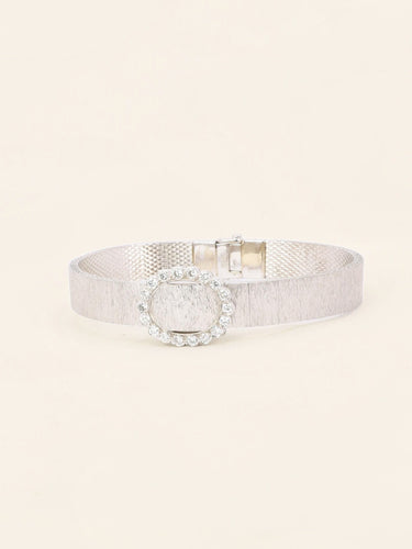 Montre André Col - Montre à secret en or blanc 18 carats et diamants 58 Facettes 1126.5