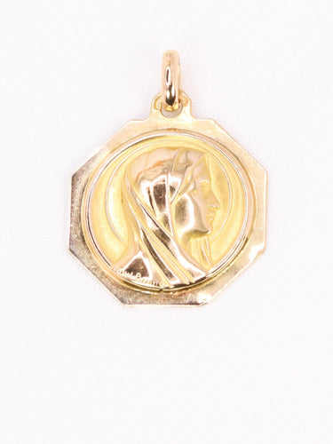 Pendentif Paul Brandt - Pendentif médaille Art déco en or jaune 18 carats 58 Facettes 1CA0000005/1