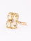 Bague 55.5 Bague cocktail citrine en or jaune 18 carats 58 Facettes 1CA0000063/1