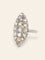 Bague 53 Bague marquise ancienne en or blanc 18 carats et diamants 58 Facettes 1142.3