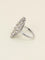 Bague 53 Bague marquise ancienne en or blanc 18 carats et diamants 58 Facettes 1142.3
