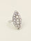 Bague 53 Bague marquise ancienne en or blanc 18 carats et diamants 58 Facettes 1142.3