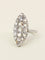 Bague 53 Bague marquise ancienne en or blanc 18 carats et diamants 58 Facettes 1142.3