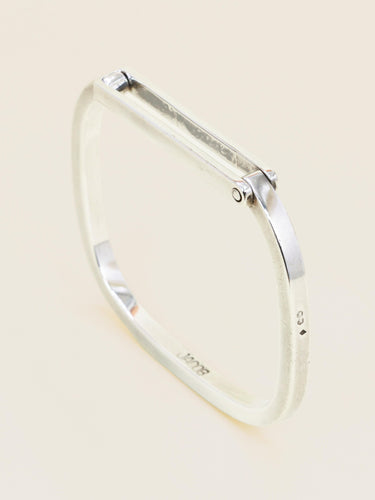 Bracelet JACOB Bracelet jonc carré en argent 58 Facettes 1205.3
