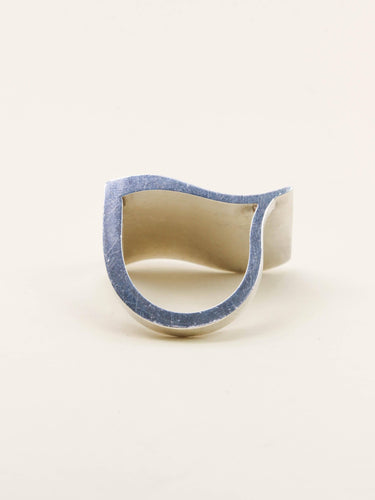 Bague 50 Georg Jensen - Bague moderniste vague en argent 925 58 Facettes 1206.8