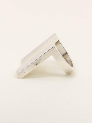 Bague 50 Georg Jensen - Bague moderniste vague en argent 925 58 Facettes 1206.8