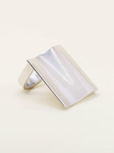 Bague 50 Georg Jensen - Bague moderniste vague en argent 925 58 Facettes 1206.8