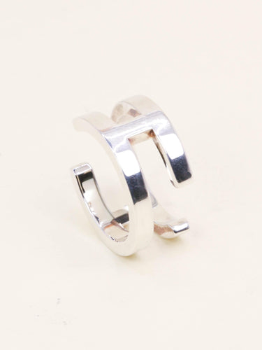 Bague 50 Hermès - Bague H en argent 925 58 Facettes 1218.9