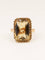 Bague 60 Bague cocktail en or jaune 18 carats avec citrine 58 Facettes 1219.4