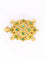 Broche Broche tortue en or jaune 18 carats, émeraudes et rubis 58 Facettes 1170.2