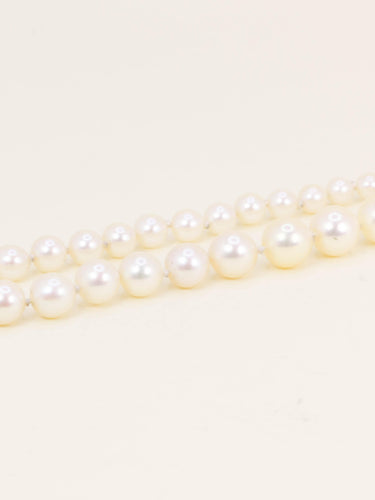 Collier Boucheron - Collier de perles de culture, fermoir en or blanc 18 carats 58 Facettes 1205.6